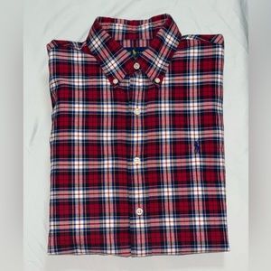 Red Ralph Lauren button down (Medium)